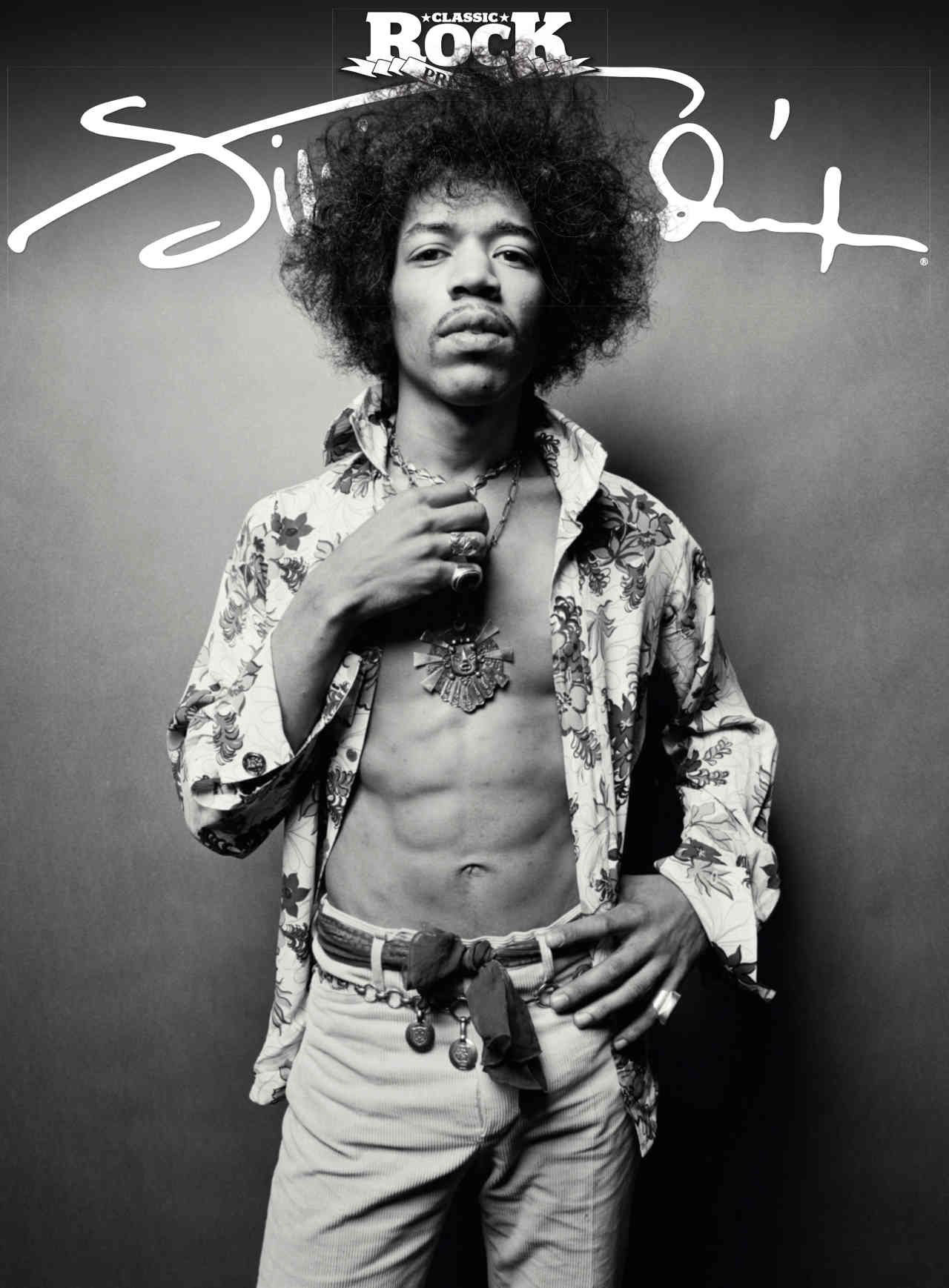 The cover of Classic Rock Presents Jimi Hendrix: People, Hell And Angels magazine