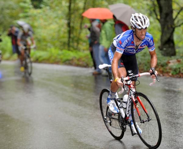 Carlos Barredo (Quick Step) makes a powerful attack on stage 15