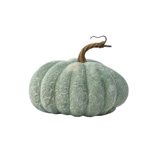 Green faux pumpkin 