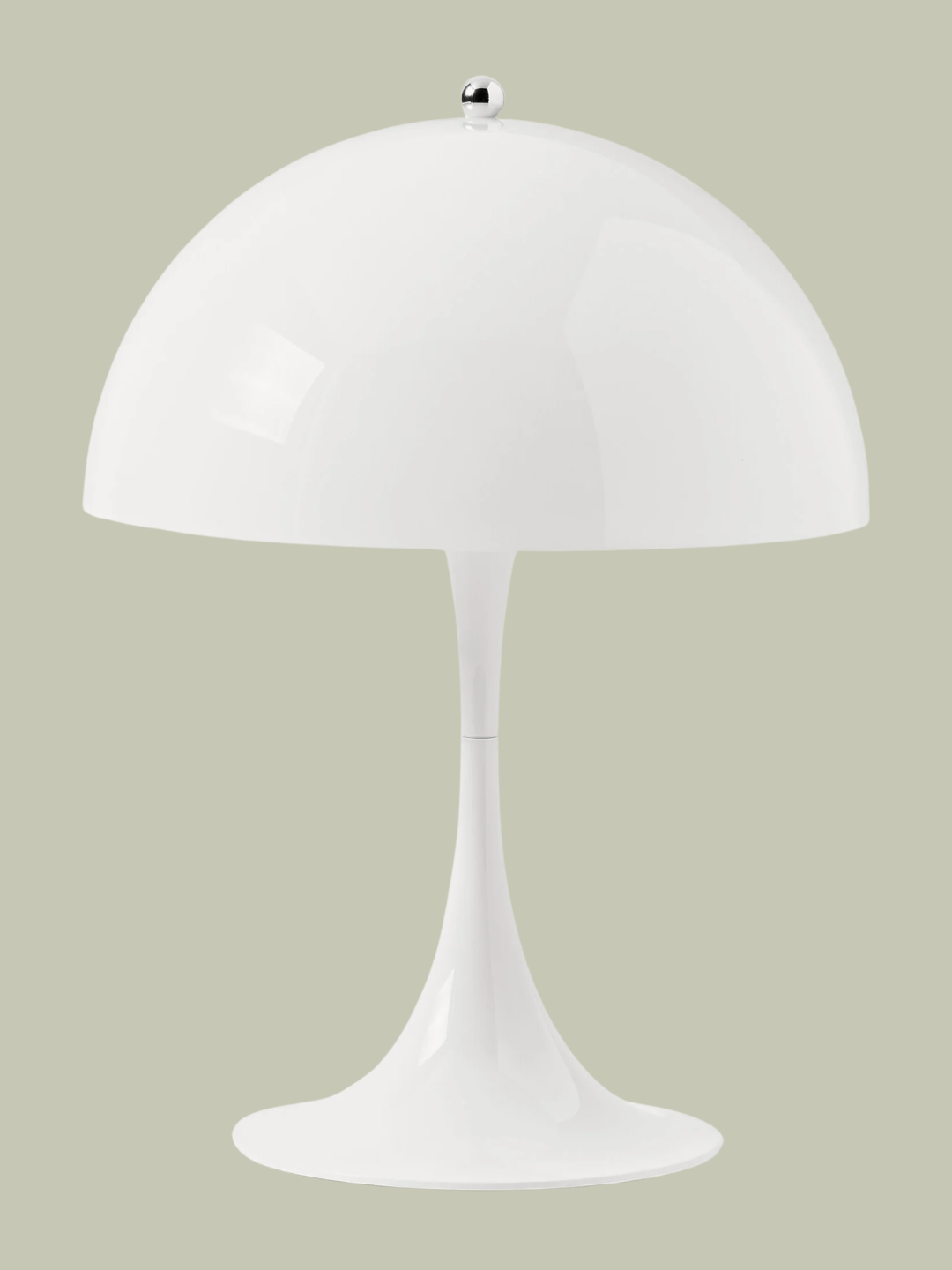 A white mushroom lamp from Louis Poulsen
