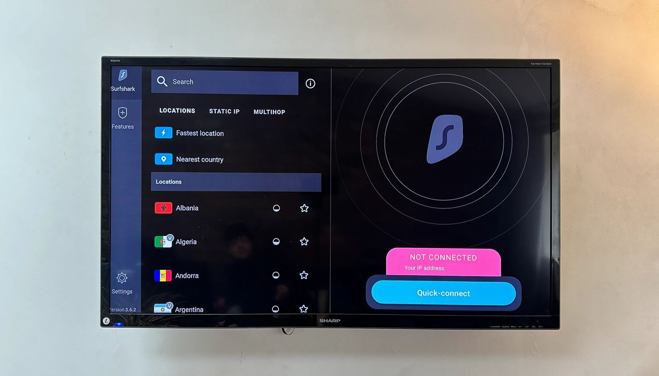 Surfshark VPN setup on a Fire Stick