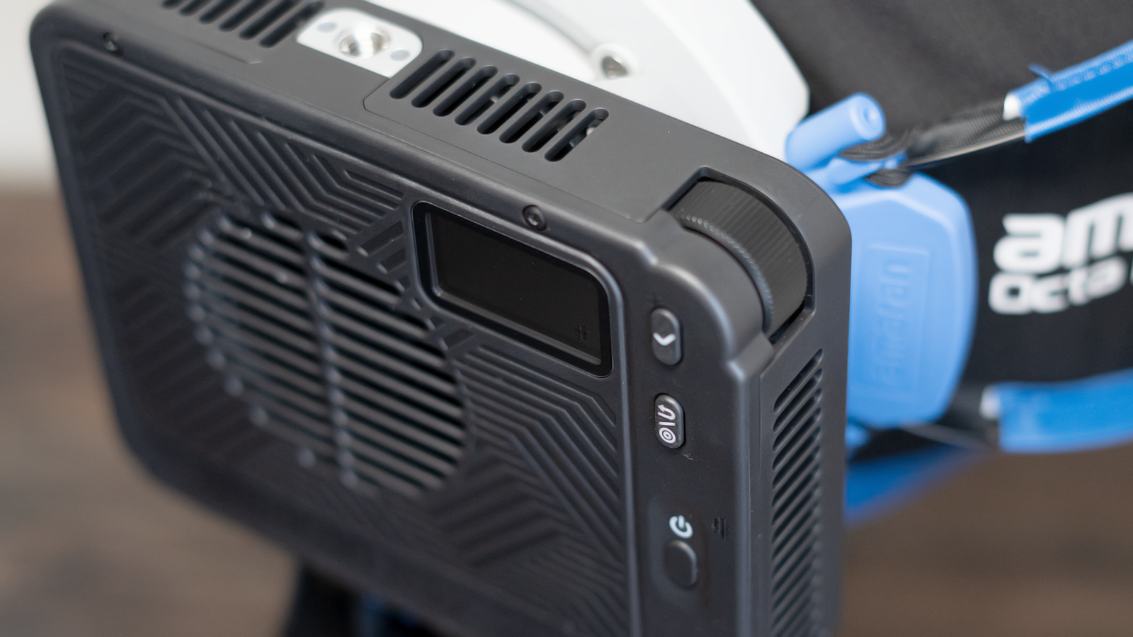 An Amaran Ray 120c portable video light