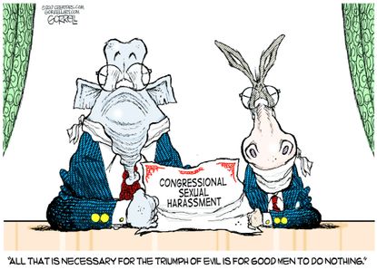 Political cartoon U.S. Congress sexual harassment me too