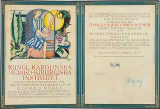Francis Crick's Nobel Prize diploma