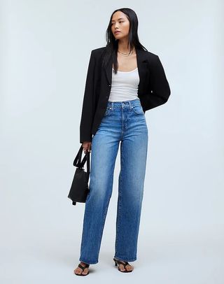 Madewell + The Perfect Vintage Wide-Leg Jean in Leifland Wash