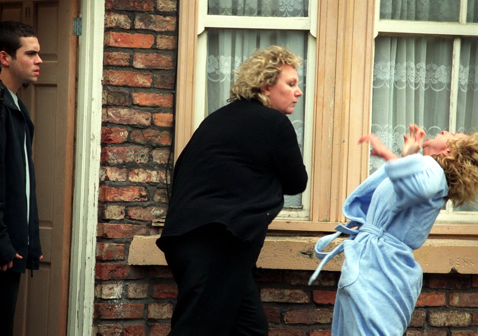 Todd watches Eileen slap Gail in Coronation Street