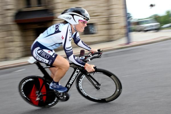 Jennifer Wheeler (TIBCO) heads through a turn on the back side of the course.