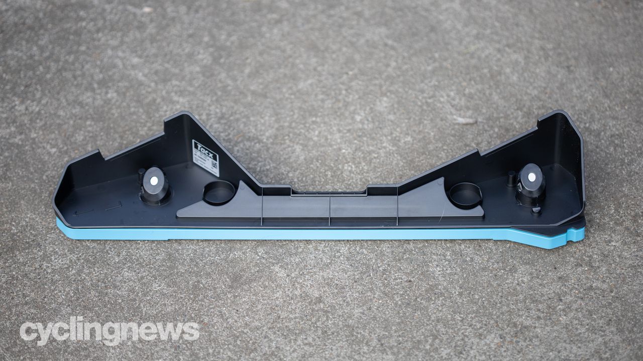 Garmin Tacx NEO Motion Plates detail showing the entire top of one plate