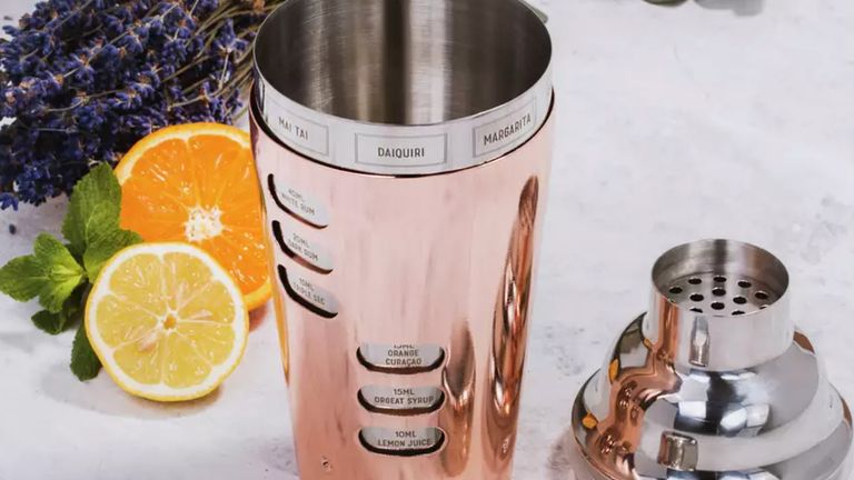 Best cocktail shaker: Argos rose gold cocktail shaker