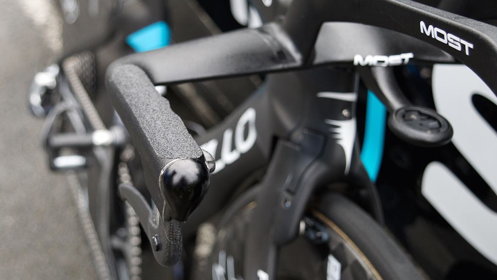 Grip tape ensures as much weight saving as possible