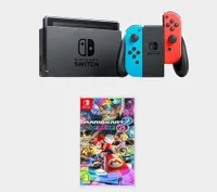 Nintendo Switch Neon + Mario Kart 8 Deluxe Bundle for £243.65