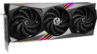 An MSI GeForce RTX 4070 Ti Gaming X Trio graphics card on a white background.