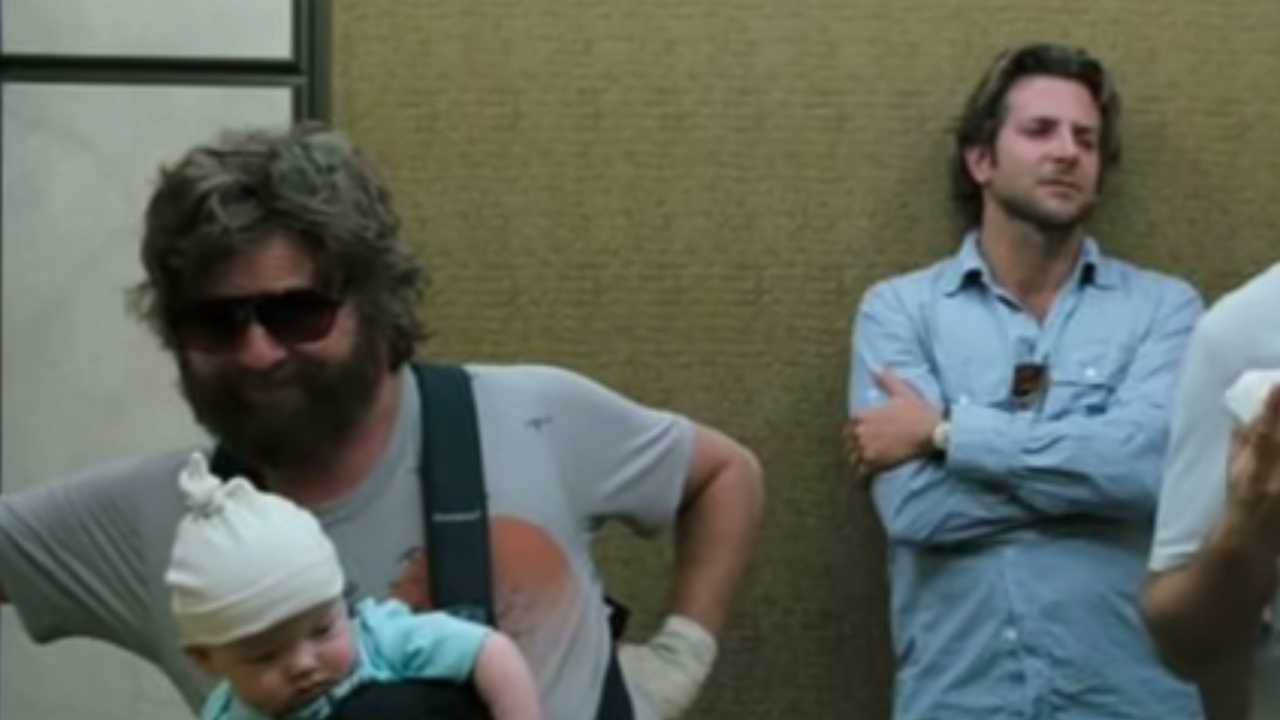 Zach Galifianakis and Bradley Cooper in The Hangover