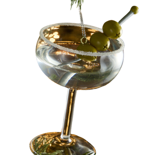 Glass Martini Ornament