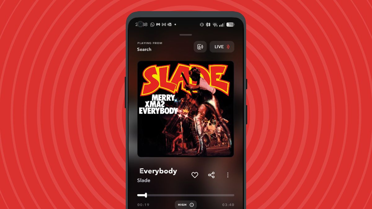 Slade&#039;s Merry Xmas Everybody playing on Tidal.