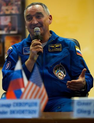 Expedition 39 Soyuz Commander Aleksandr Skvortsov
