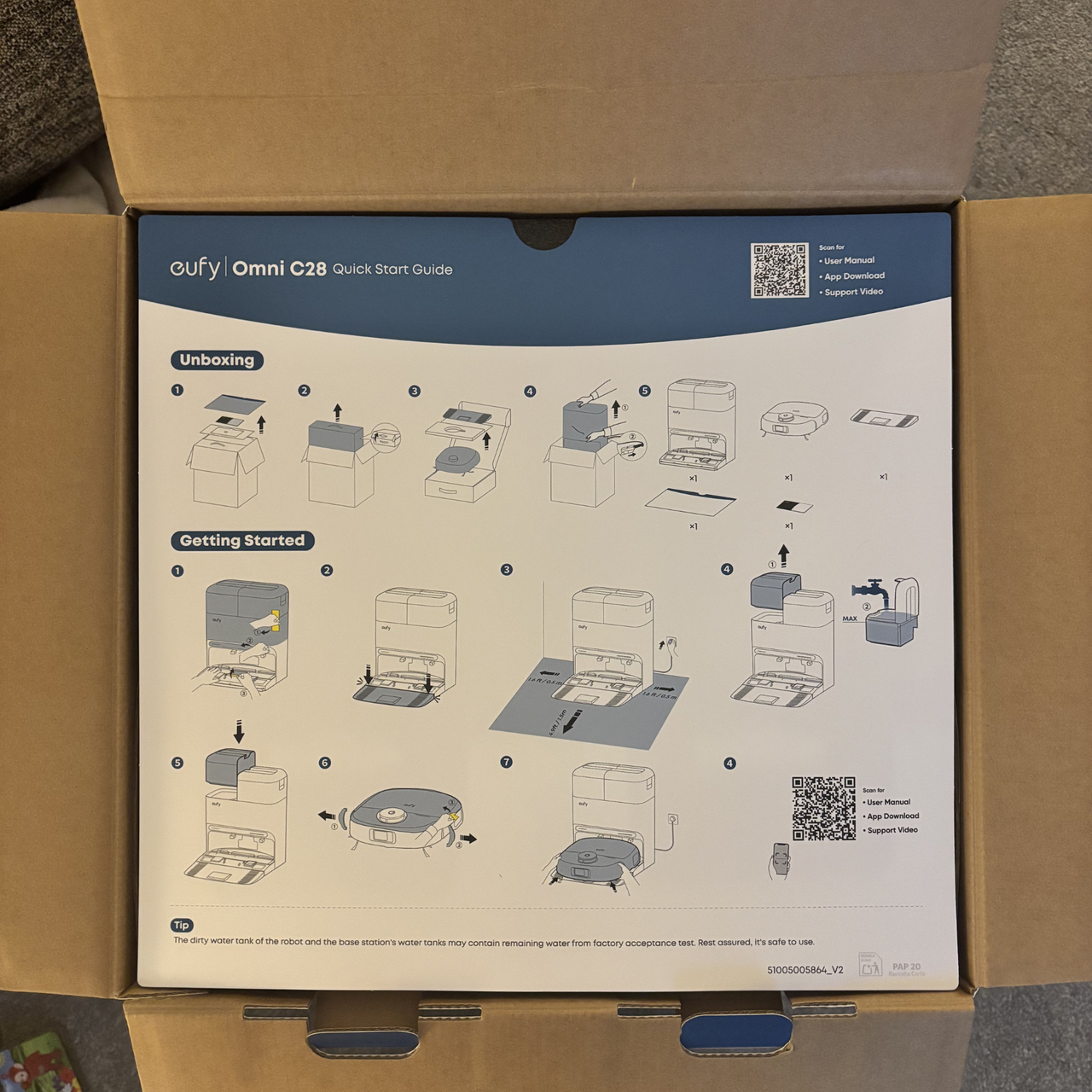 eufy omni c28 Robot Vacuum unboxing