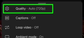 a box highlights the quality settings button, signifying the next step in setting up YouTube's 1080p Premium feature