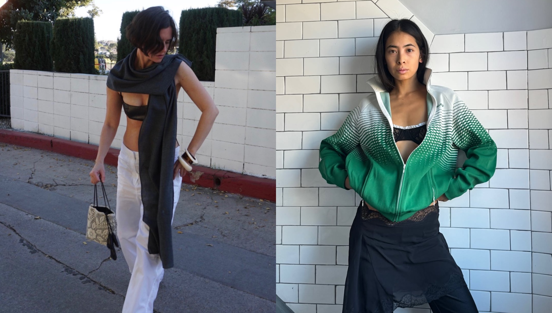 Influencers in bra tops.