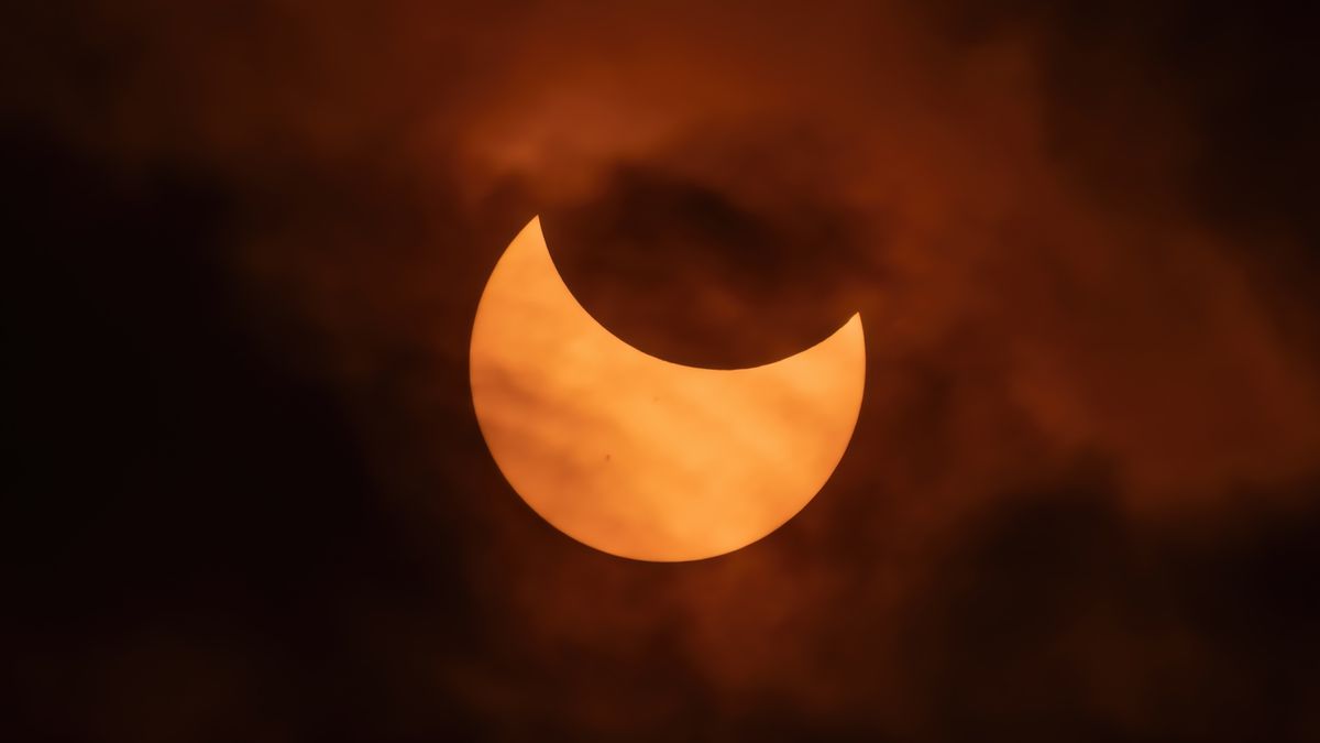 a partial solar eclipse