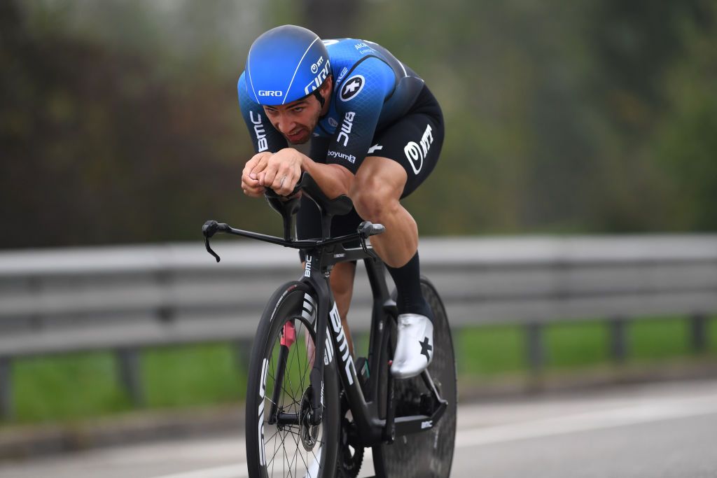 MILANO ITALY OCTOBER 25 Victor Campenaerts of Belgium and NTT Pro Cycling Team during the 103rd Giro dItalia 2020 Stage 21 a 157km Individual time trial from Cernusco sul Naviglio to Milano ITT girodiitalia Giro on October 25 2020 in Milano Italy Photo by Tim de WaeleGetty Images