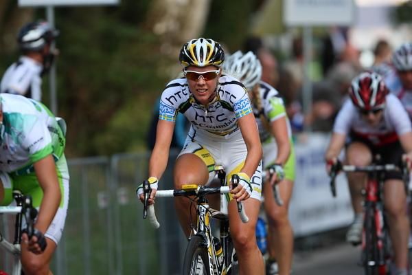 Winner of the Young Rider competition Emilia Fahlin (HTC - Columbia Women).