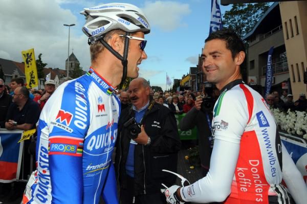 Tom Boonen (Quick Step) at the start