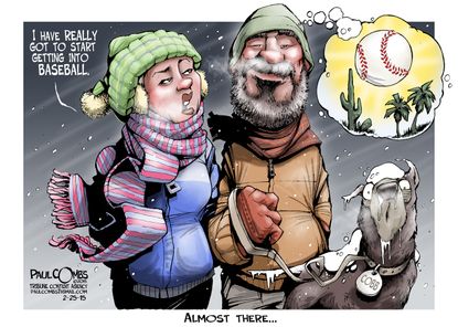 Editorial cartoon U.S. Sports Baseball