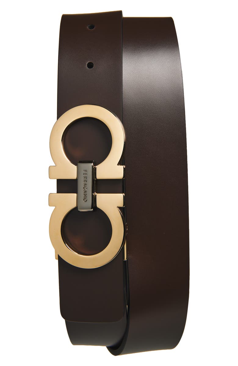 Double Gancio Leather Belt