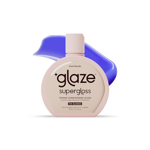 Glaze Supergloss Color Conditioning Gloss 
 Hydrating Semi-Permanent Color Hair Gloss 
Shine Boost 
 Color Depositing Mask - Vegan, Cruelty-Free 
 190ml - Pearl Blonde - Purple Toner