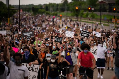 George Floyd protesters in Minneapolis.