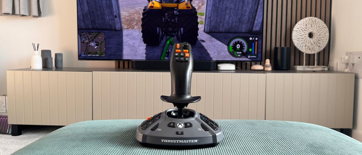 I spent a week with the Thrustmaster SimTask FarmStick X playing Farming Simulator 25, and despite its Hall effect stick and great customization, it made me realize that I'd be a terrible farmer