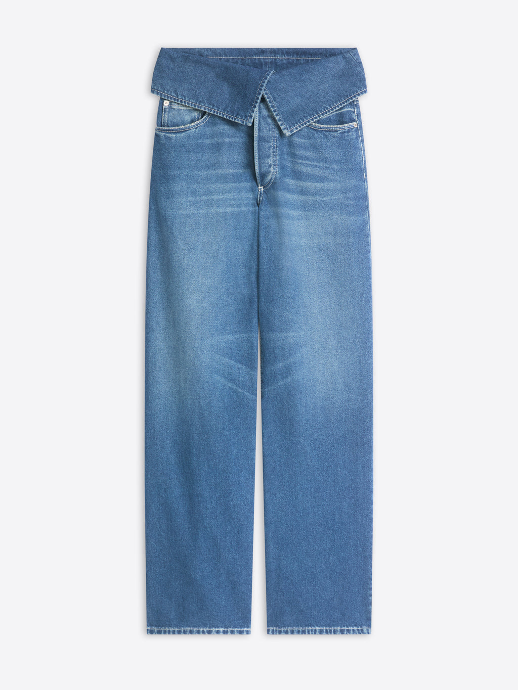 Folded Denim Pants