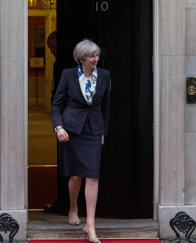 Theresa May's Nods to EU in Hermès 