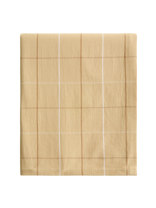 Patterned Linen-Blend Tablecloth