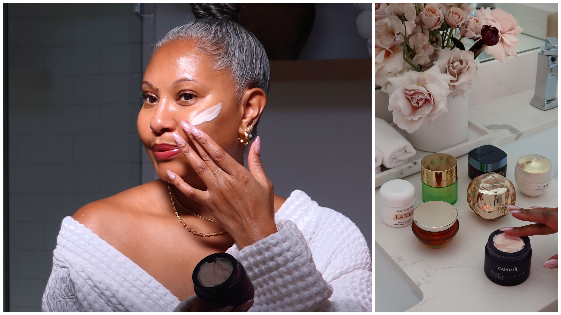 WWW Editor in Residence Tennille Jenkins applying a few of her favorite moisturizers