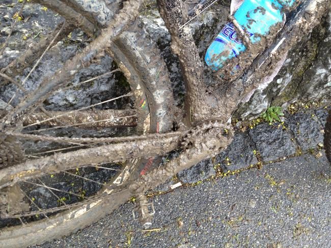 Conditions were muddy in Solothurn