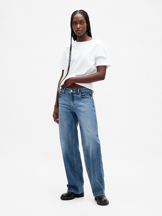 Low Rise &#039;90s Loose Jeans