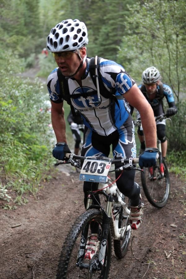 Pat Doyle looks like he is headed for another podium finish in the master men's race.