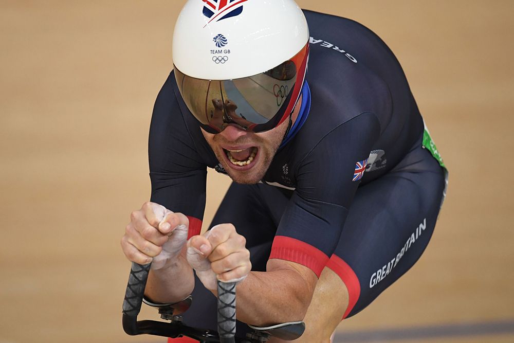 Mark Cavendish (Great Britain) moved into third overall in the Omnium