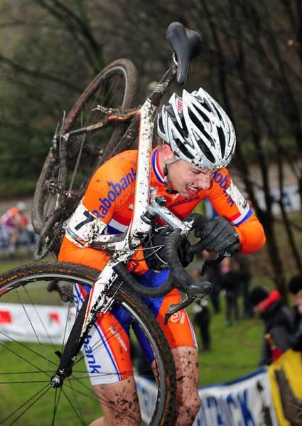 Danny Van Poppel (Netherlands) on the steep run-up.