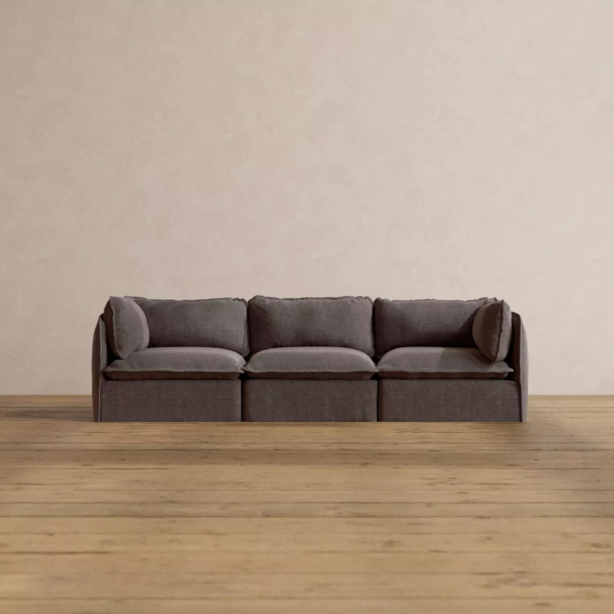 Anabei Modular Washable 3-Seater Sofa | Memorix Seat U0026 Contour Pillow