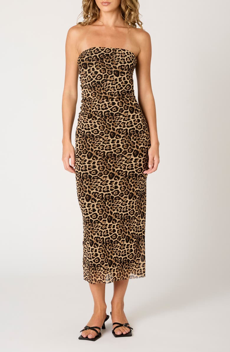 Rowa Strapless Midi Dress