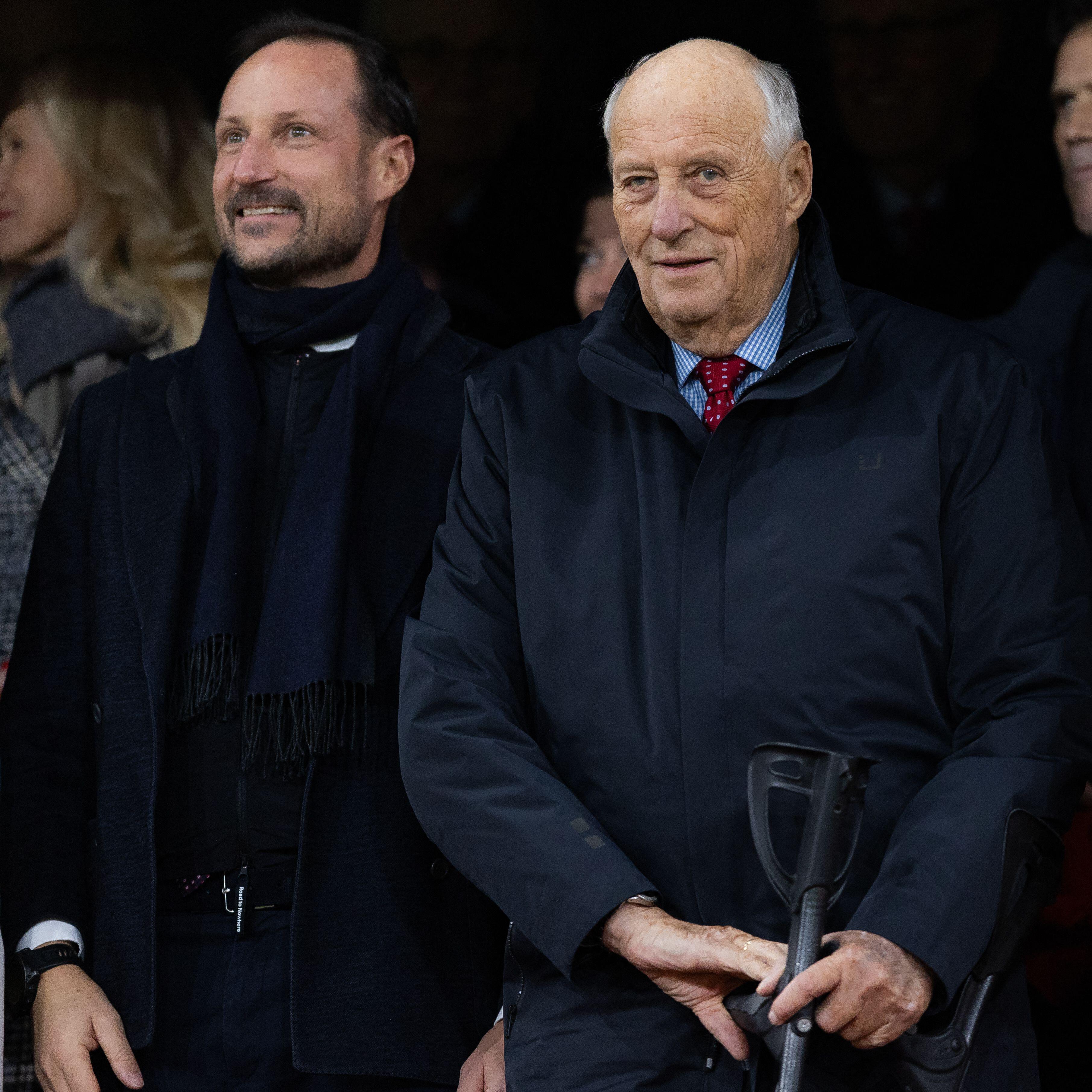 Crown Prince Haakon and King Harald of Norway