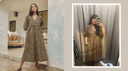 Image of leopard print albaray dress