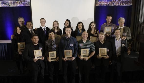Rear (from left): Dr. Anais Spitzer (USADA), Austin McInerny (NICA), Coco Ramirez, Garrison Hayes, Haley Batten, Sherry Thurgood, Megan Bradley, Elmo De Ville, Matt Gunnell, Rick Spittler. Front: John Dawson (SRAM), Justin Griffin, Sean Bird, Brad Didier, Yuri Kostick, Jeremiah Bishop