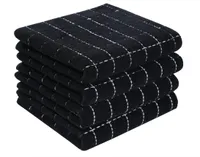 Homaxy 4-Pack 100% Cotton Terry Kitchen Towels