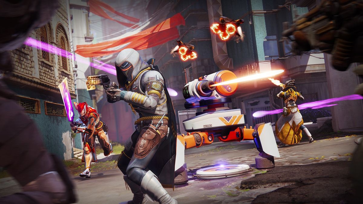 Destiny 2 Zero Hour floor puzzle - Guardians fighting