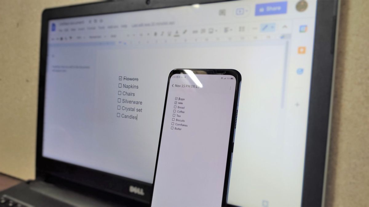 Google Docs Checklist Lifestyle Hero