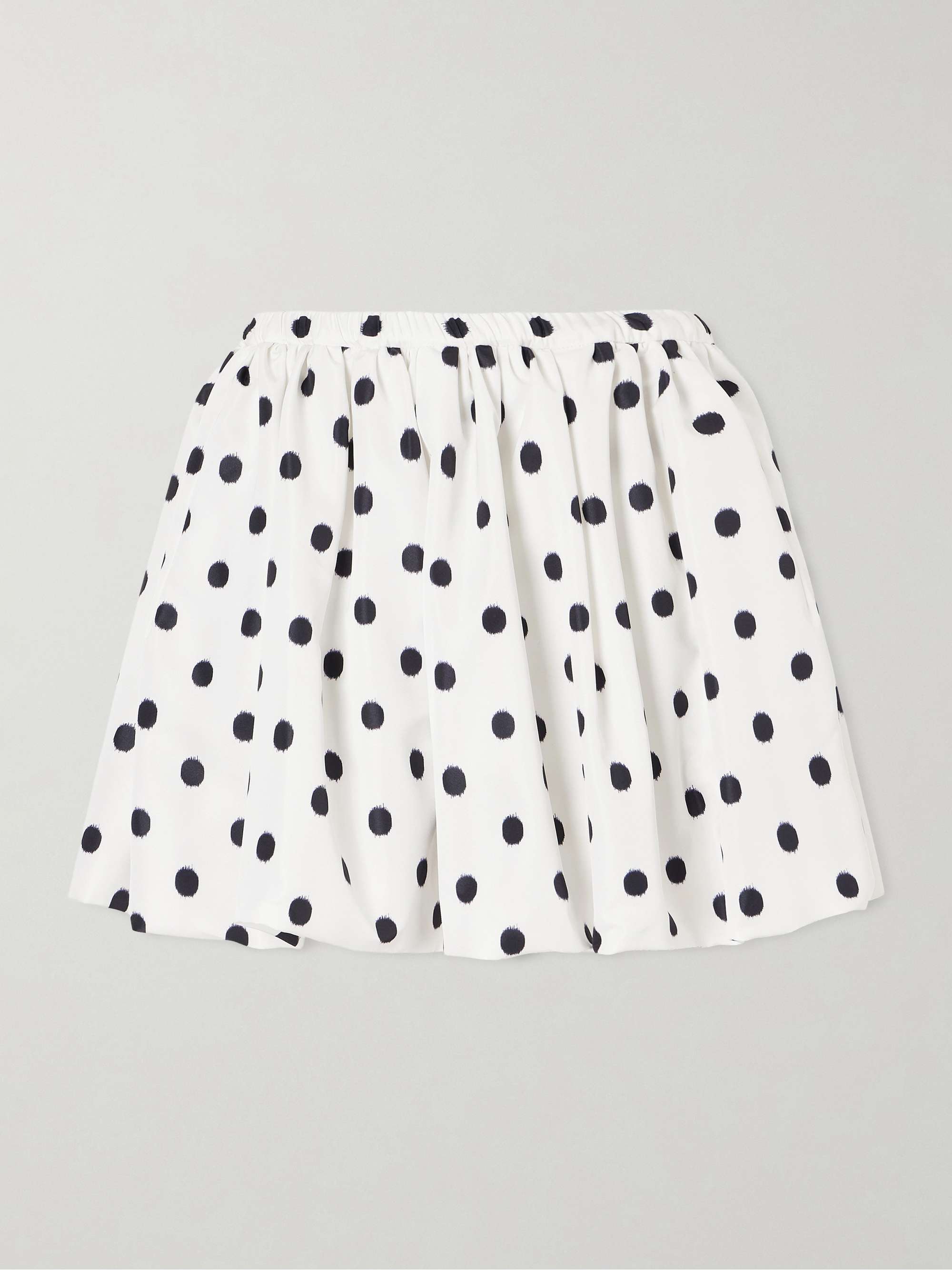 Bloomer Polka-Dot Poplin Mini Skirt